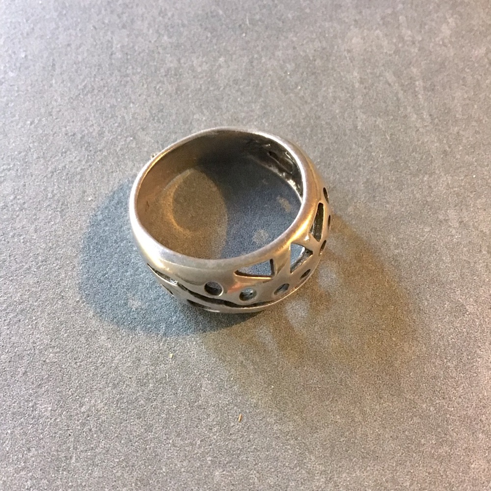 Sterling Silver Patterned Ring - image 2